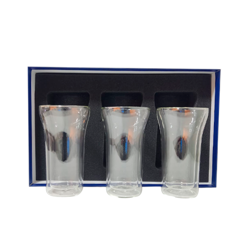 Set 2 Vasos Vidrio Doble Pared 400 ml